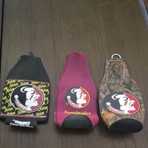 3 FSU bottle coozies